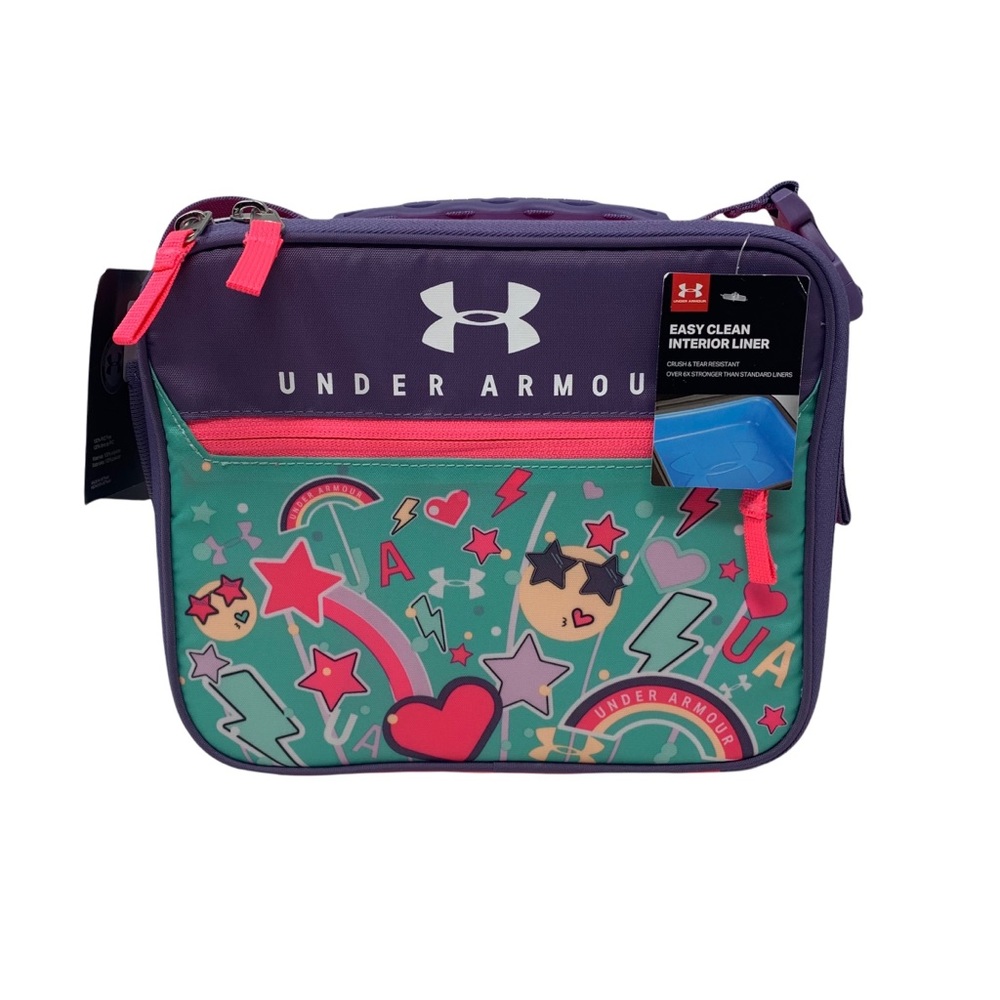 Under Armour Lunch Box Emoji Girl Purple Pink New